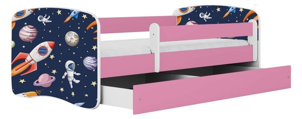 Kocot kids Dětská postel Babydreams vesmír růžová, varianta 70x140, bez šuplíků, bez matrace