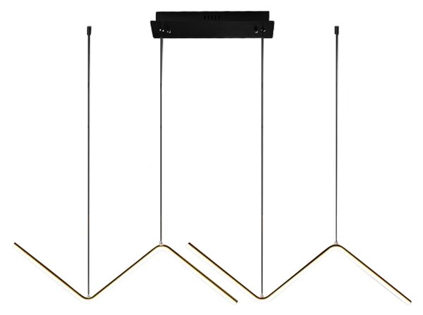 Závěsné LED svítidlo Verte, 2x LED 22w, 4000k, g/b