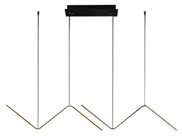 Závěsné LED svítidlo Verte, 2x LED 22w, 4000k, g/b