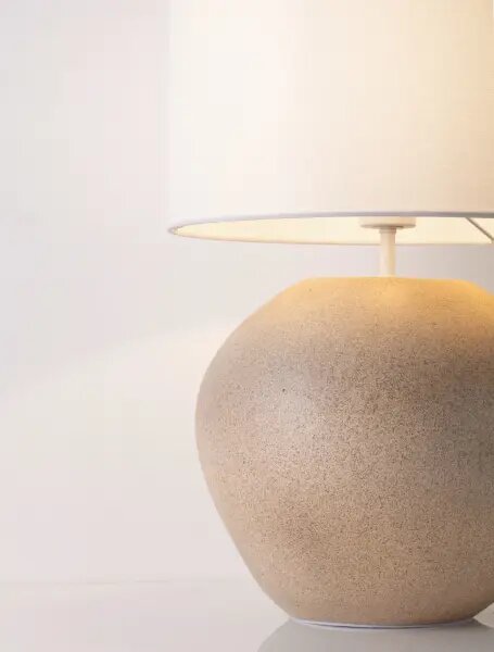 Designová stolní lampa Mizu A – Hnědá