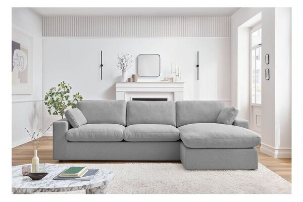Světle šedá rohová pohovka Belair – Bobochic Paris