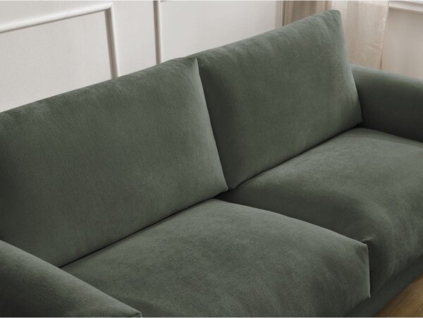 Zelená pohovka na každodenní spaní/rozkládací 220 cm Cocoone – Bobochic Paris