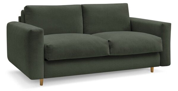 Zelená pohovka na každodenní spaní/rozkládací 220 cm Cocoone – Bobochic Paris