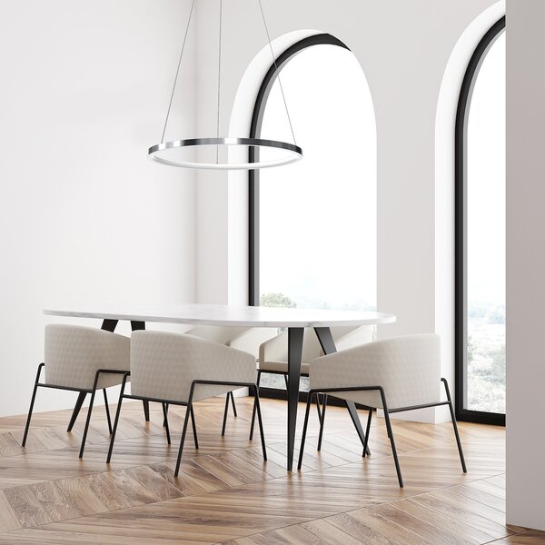 Závěsné LED svítidlo Hoop, 1x LED 27w, 4000k, ch