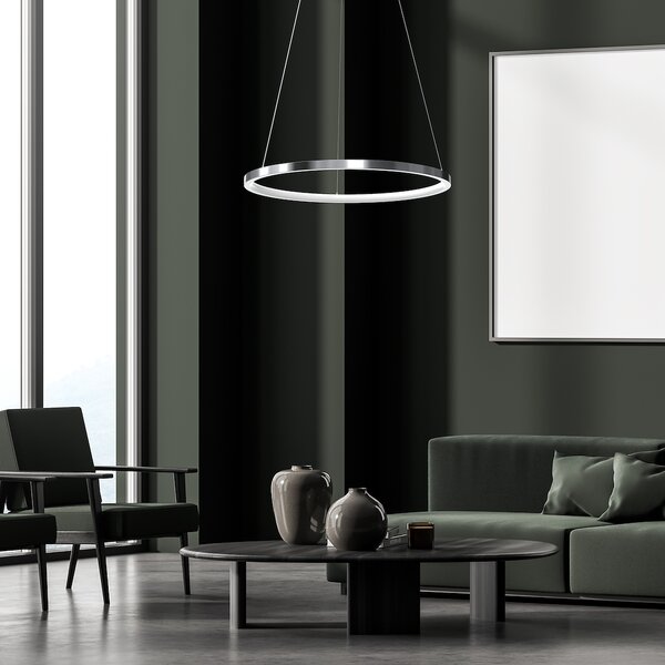 Závěsné LED svítidlo Hoop, 1x LED 27w, 4000k, ch