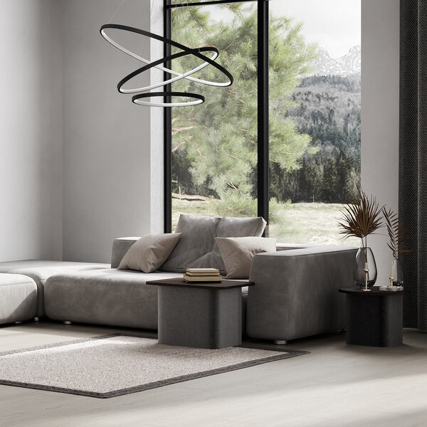 Závěsné LED svítidlo Hoop, 3x LED 93w, 4000k, b
