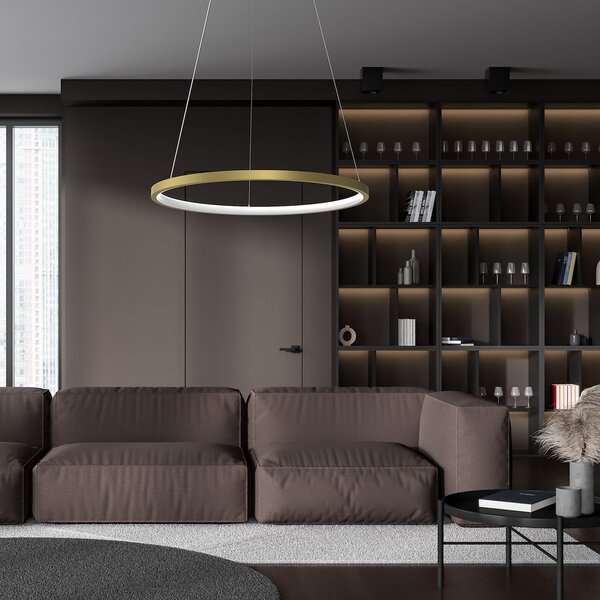 Závěsné LED svítidlo Hoop, 1x LED 27w, 4000k, g