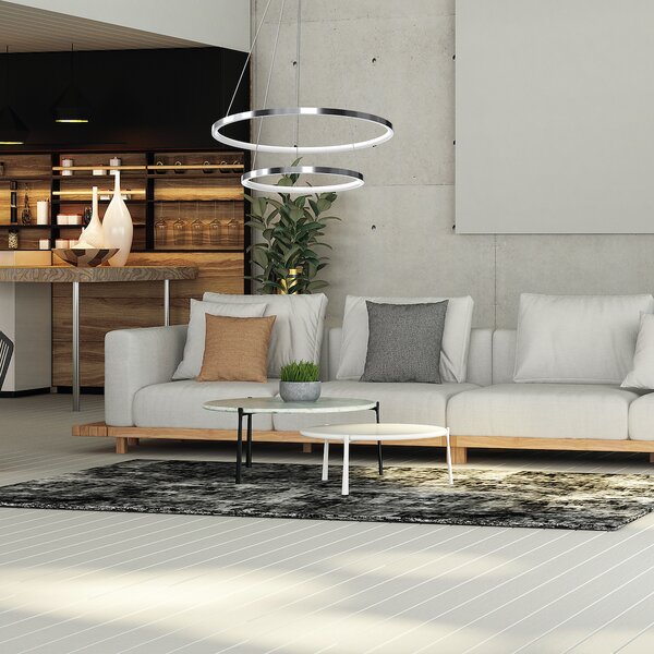 Závěsné LED svítidlo Hoop, 2x LED 51w, 4000k, ch