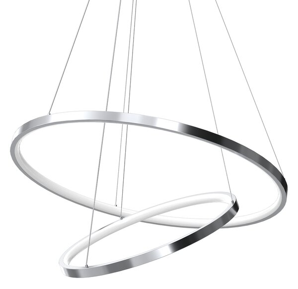 Závěsné LED svítidlo Hoop, 2x LED 51w, 4000k, ch