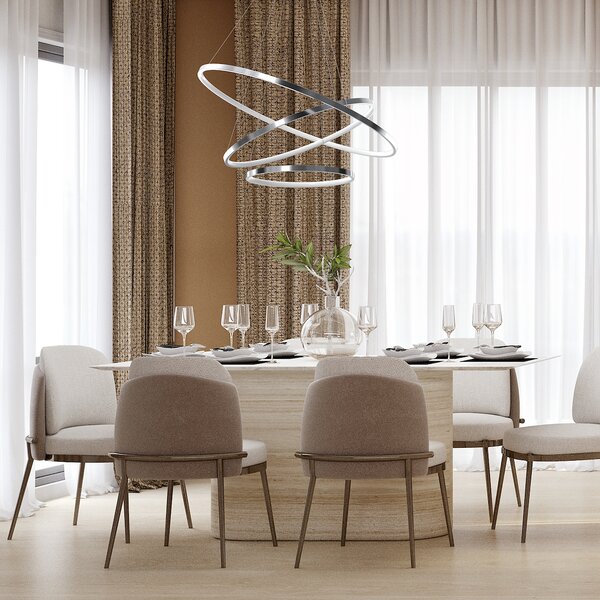Závěsné LED svítidlo Hoop, 3x LED 93w, 4000k, ch