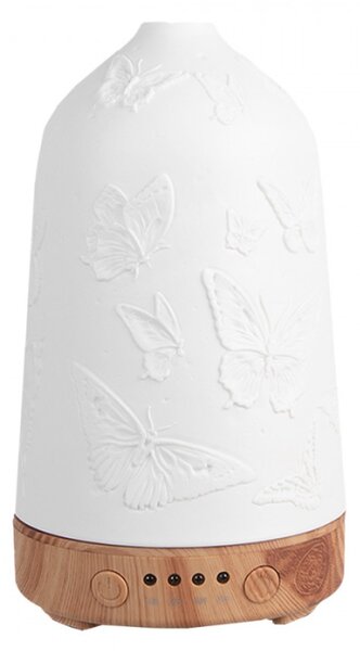 Keramický aroma difuzér s motýlky – 9x17