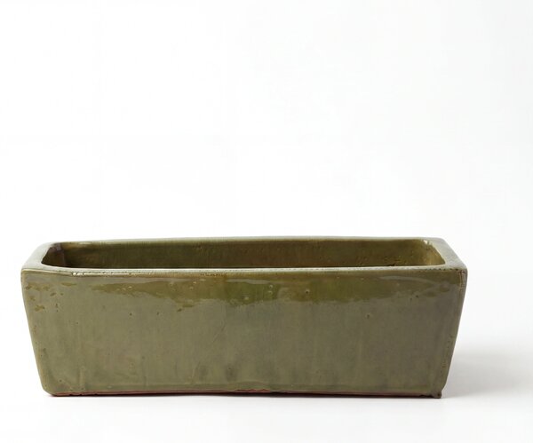 Keramický truhlík GIONO - Khaki XL (60 x 20 x 17 cm)