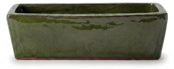 Keramický truhlík GIONO - Jemná zelená XL (60 x 20 x 17 cm)