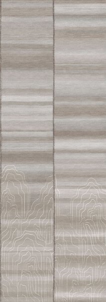 Vliesová obrazová tapeta na zeď, hnědá, šedá, pruhy, DGTRA8022-260, Traces, Masureel