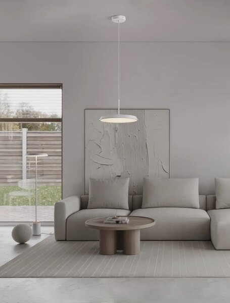 Moderní stojací lampa Ophelia Bílá