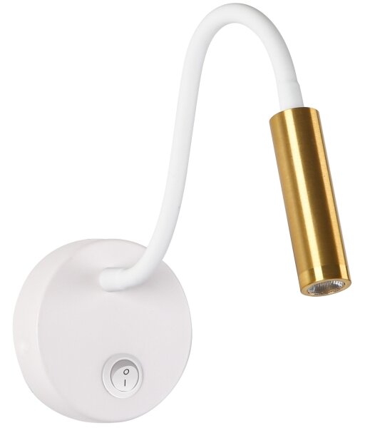 Brilagi - LED Flexibilní nástěnná lampa MAYA LED/3W/230V 4000K bílá/zlatá