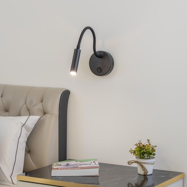 Brilagi - LED Stmívatelná flexibilní nástěnná lampa MAYA 1xG9/4W/230V černá