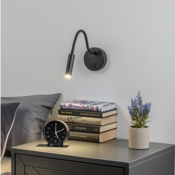 Brilagi - LED Flexibilní nástěnná lampa MAYA LED/3W/230V 4000K černá