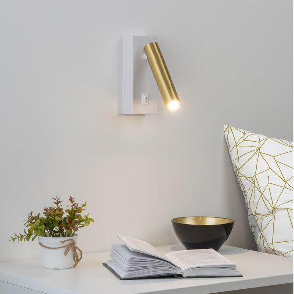 Brilagi - LED Nástěnné bodové svítidlo MAYA 1xG9/7W/230V bílá/zlatá