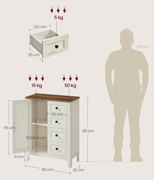 Koupelnová skříňka BBK753W01 bílá