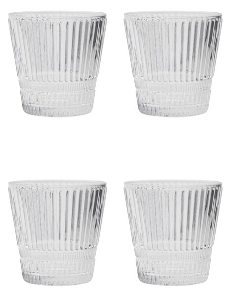 Sklenice Slots Clear – set 4 ks