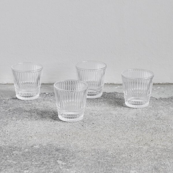 Sklenice Slots Clear – set 4 ks