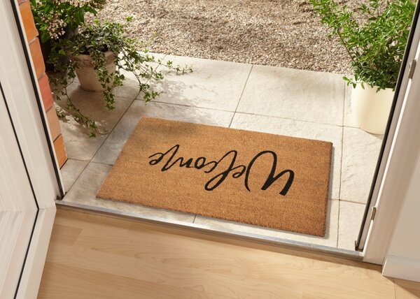 Hanse Home, Rohožka Welcome 105570 - na ven i na doma, 45x75, hnědá, chodba / předsíň