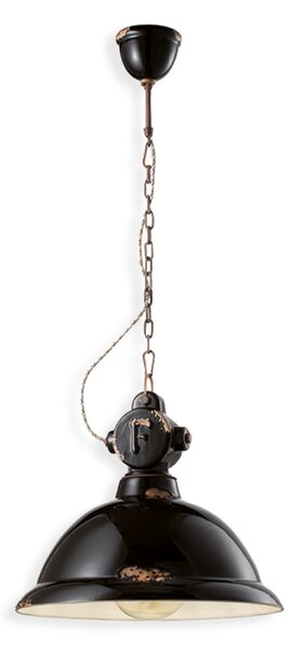 Ferroluce Závěsné retro svítidlo INDUSTRIAL, Ø 40 cm, v. 36 cm, 1xE27