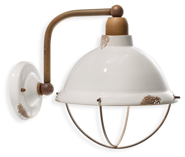 Ferroluce Nástěnné retro svítidlo INDUSTRIAL, š. 30 cm, 1xE14