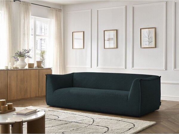 Tmavě modrá manšestrová pohovka 242 cm Giorgia – Bobochic Paris