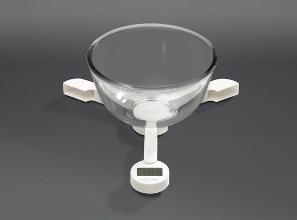 Bílá skládací digitální kuchyňská váha Joseph Joseph TriScale