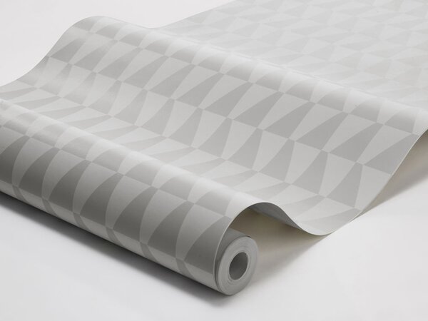 Geometrická vliesová tapeta na zeď, šedá, bílá, 1778, Scandinavian Designers, Borastapeter