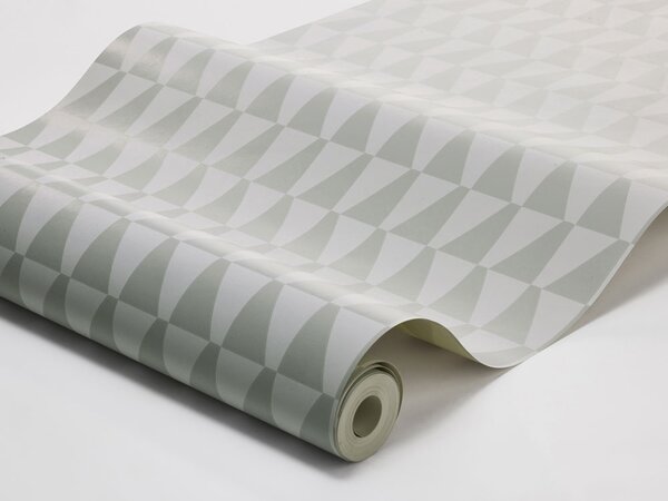 Geometrická vliesová tapeta na zeď, zelená, bílá, 1779, Scandinavian Designers, Borastapeter