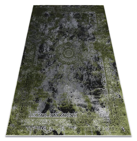 Koberce Łuszczów Moderní koberec VINCI 1407 Růžice vintage - Strukturální zelená / antracit 120x170 cm