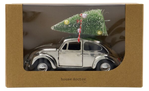 Vánoční dekorace autíčko Xmas Car Silver