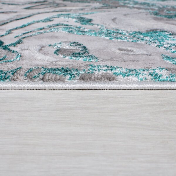 Šedo-tyrkysový koberec 80x150 cm Marbled – Flair Rugs