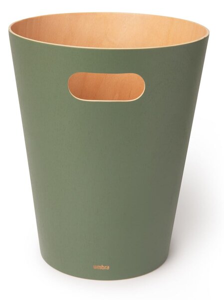 Zelený kancelářský odpadkový koš 7,5 l Woodrow – Umbra