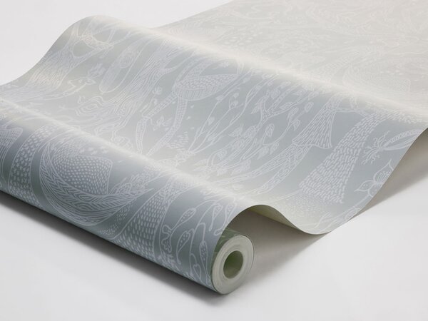 Vliesová tapeta na zeď, šedá, stromy, květiny, 1761, Scandinavian Designers, Borastapeter