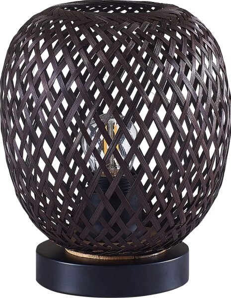 Stolní lampa ZANZIBAR 1xE27/20W/230V pr. 18 cm bambus