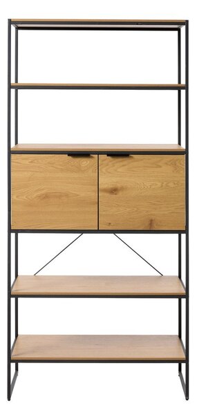 Knihovna v dekoru dubu v přírodní barvě 90x190x40 cm Cesura – Unique Furniture