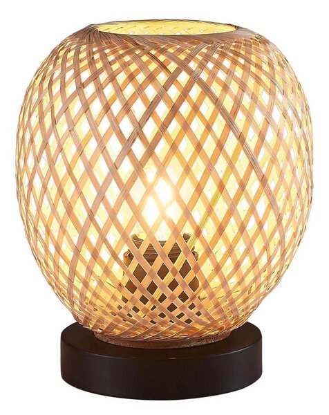 Stolní lampa ZANZIBAR 1xE27/20W/230V pr. 18 cm bambus