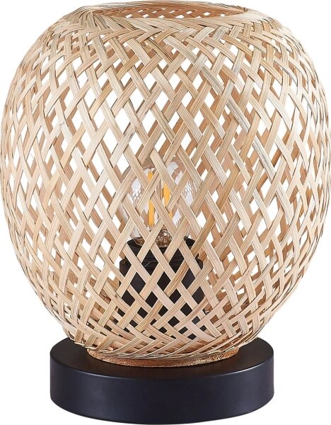 Stolní lampa ZANZIBAR 1xE27/20W/230V pr. 18 cm bambus