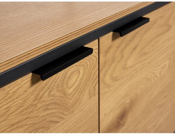 Knihovna v dekoru dubu v přírodní barvě 90x190x40 cm Cesura – Unique Furniture
