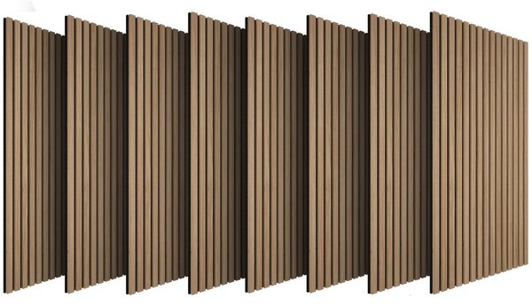 Tectake Akustické panely Sonic Wall IV v dřevěném vzhledu - dub