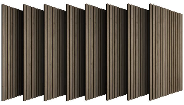 Tectake Akustické panely Sonic Wall IV v dřevěném vzhledu - Tmavý dub
