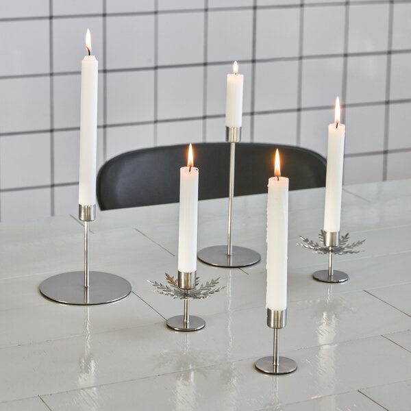 Kovový svícen Snowflake Silver Finish – set 2 ks