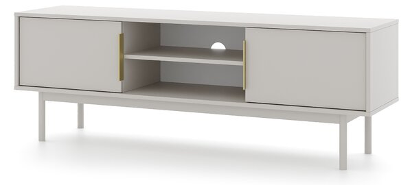 TV stolek/skříňka – WIP – Vintana TV (kašmír + zlaté úchytky)