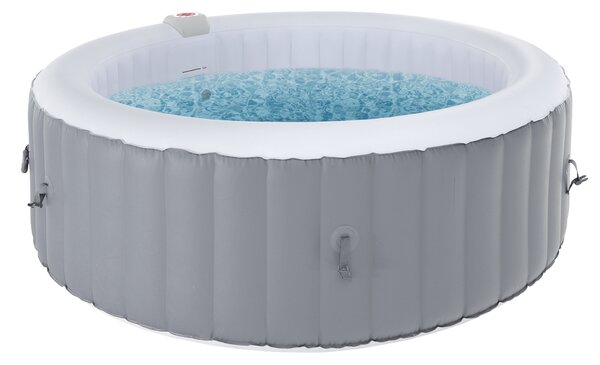 KONDELA Nafukovací vířivka, šedá/bílá, 4-6 os, 1000 l, KAMINO NEW TYP 2