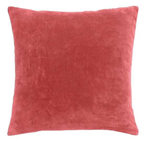 Povlak COTTON VELVET půlkruhy cihlová 45 x 45 cm