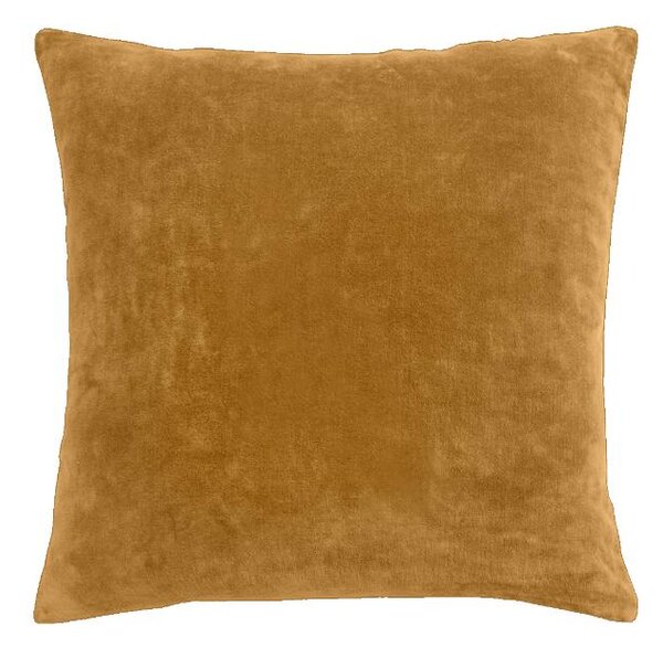 Povlak COTTON VELVET meandry okrová 45 x 45 cm
